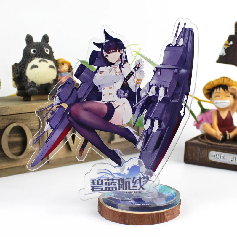 Azur Lane Anime Decorations Games Computer Desk Decoration Transparent Acrylic Figures Stand Souvenir Trend High Precision