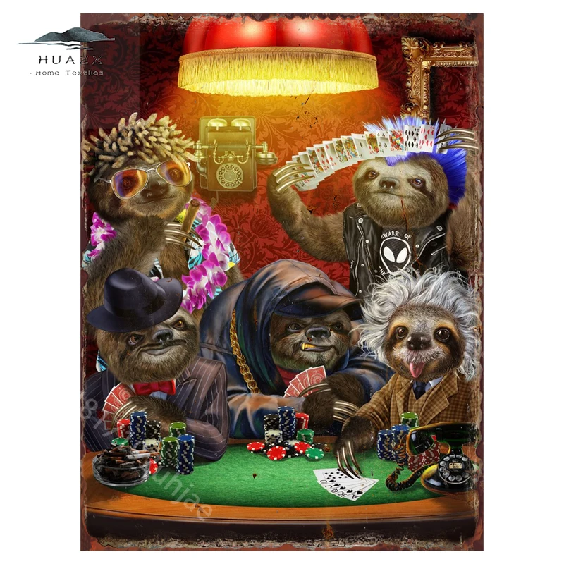 Rottweiler Martial Artist Metal Tin Signs cartone Funny Iron Plates Club Pub Bar Home Wall Decor placche camera da letto Art Decoration