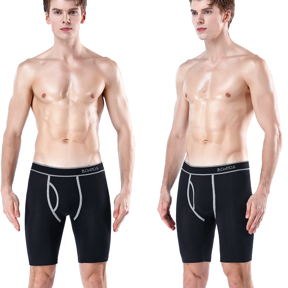 5 قطعة سراويل قطنية طويلة الملاكم الرجال السروال يطير ملابس داخلية مفتوحة الرجال كالفين Boxershorts الرجال مثير سراويل بوكسر للرجال سراويل