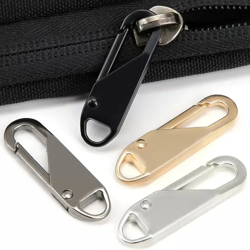 Replacement Metal Zippers Slider Puller Instant Repair Zipper Head Kit Travel Bag Suitcase Zipper Pull Tab DIY Sewing Supplies