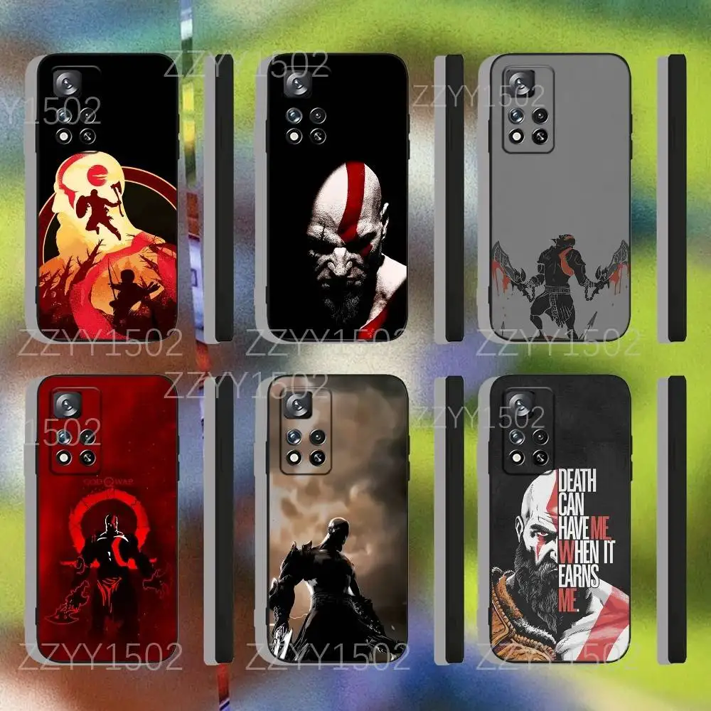 

God Of Wars Kratos For Samsung S25,S24,Ultra,S20,S30,Plus,S22,S23,Ultra,Plus,5G Black Silicone Soft Case