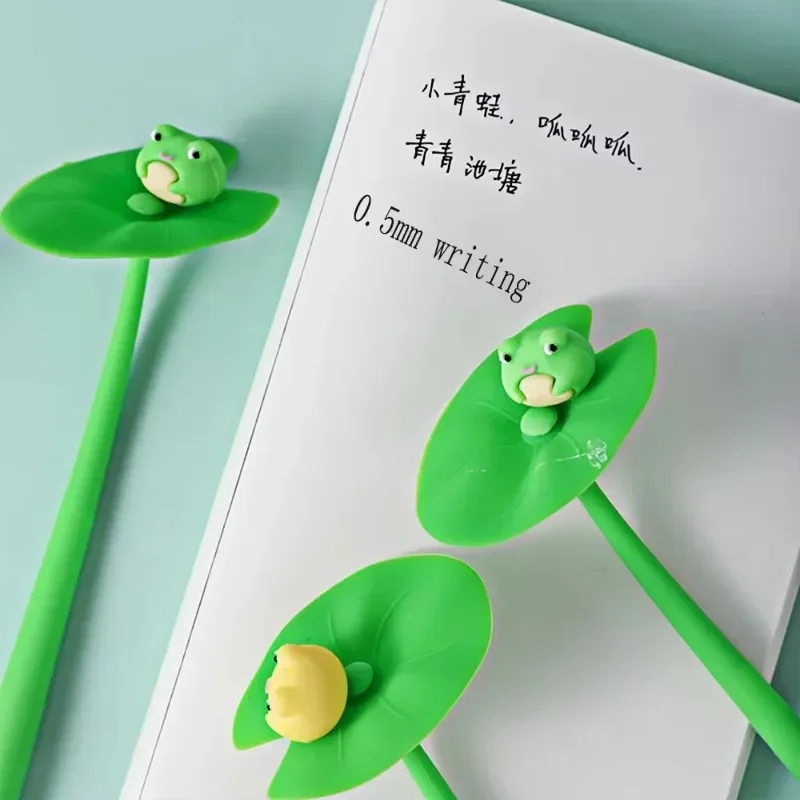 

2025 Kawaii Cartoon Gel Pens Soft Silicone Material 0.5mm Black Writing Tools Office School Stationery Supplies Cute Stationery
