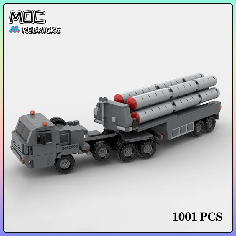 

Military Equipment S-400 Mobile Ground to Air Missile MOC Building Block Model Assemble Kit DIY Display Toys Gifts 1001PCS