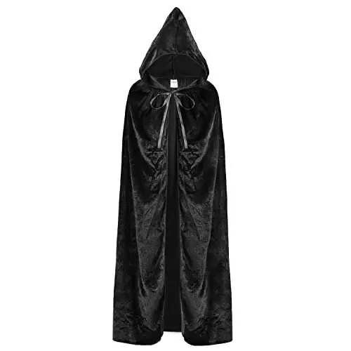 Long Hooded Cloak Velvet Cape Role Play Children Red Riding Hood Cosplay Costume Anime Clothes Fantasia De Halloween Feminina