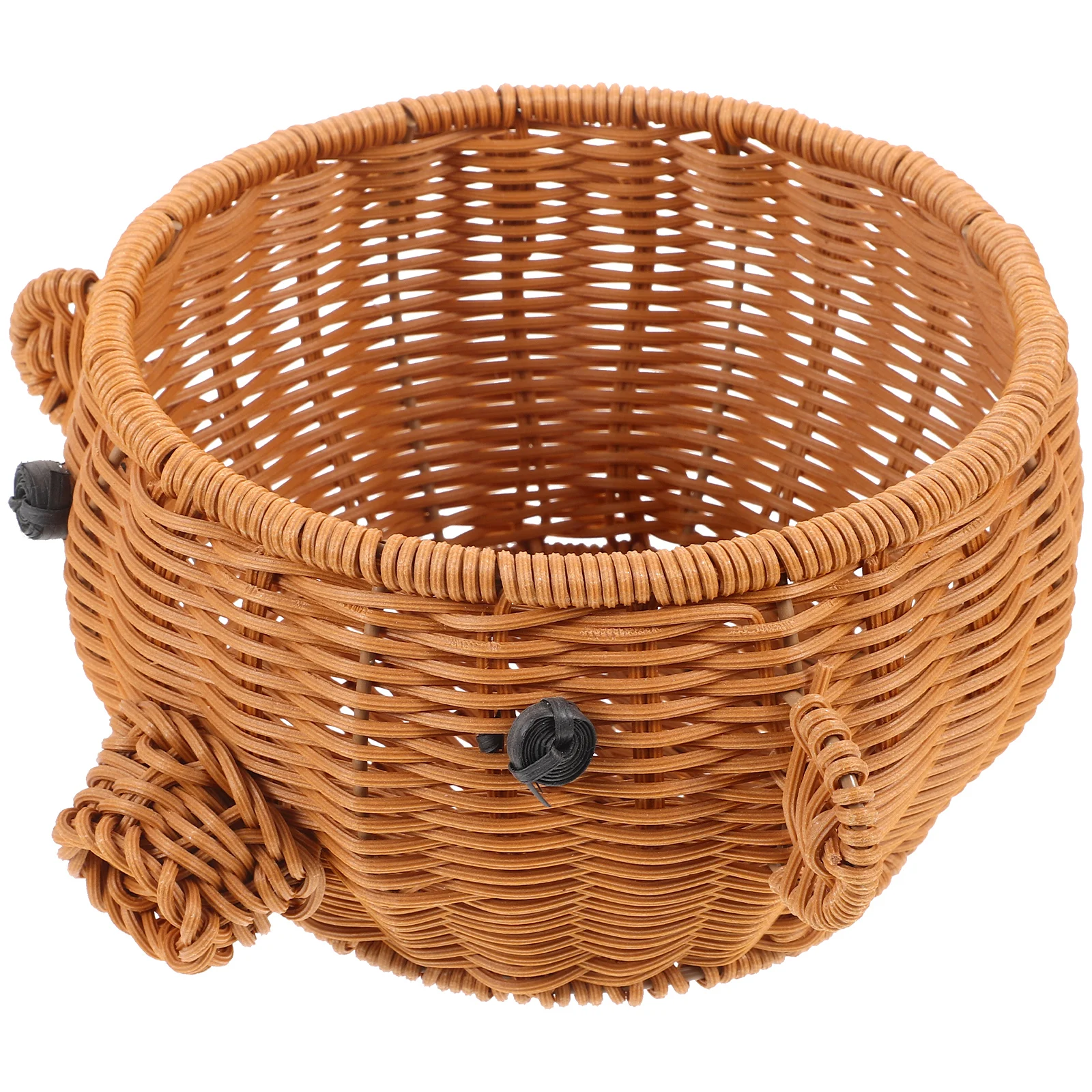 

Imitation Rattan Storage Basket Fruit Baskets for Kitchens Vegetable Fruits Woven