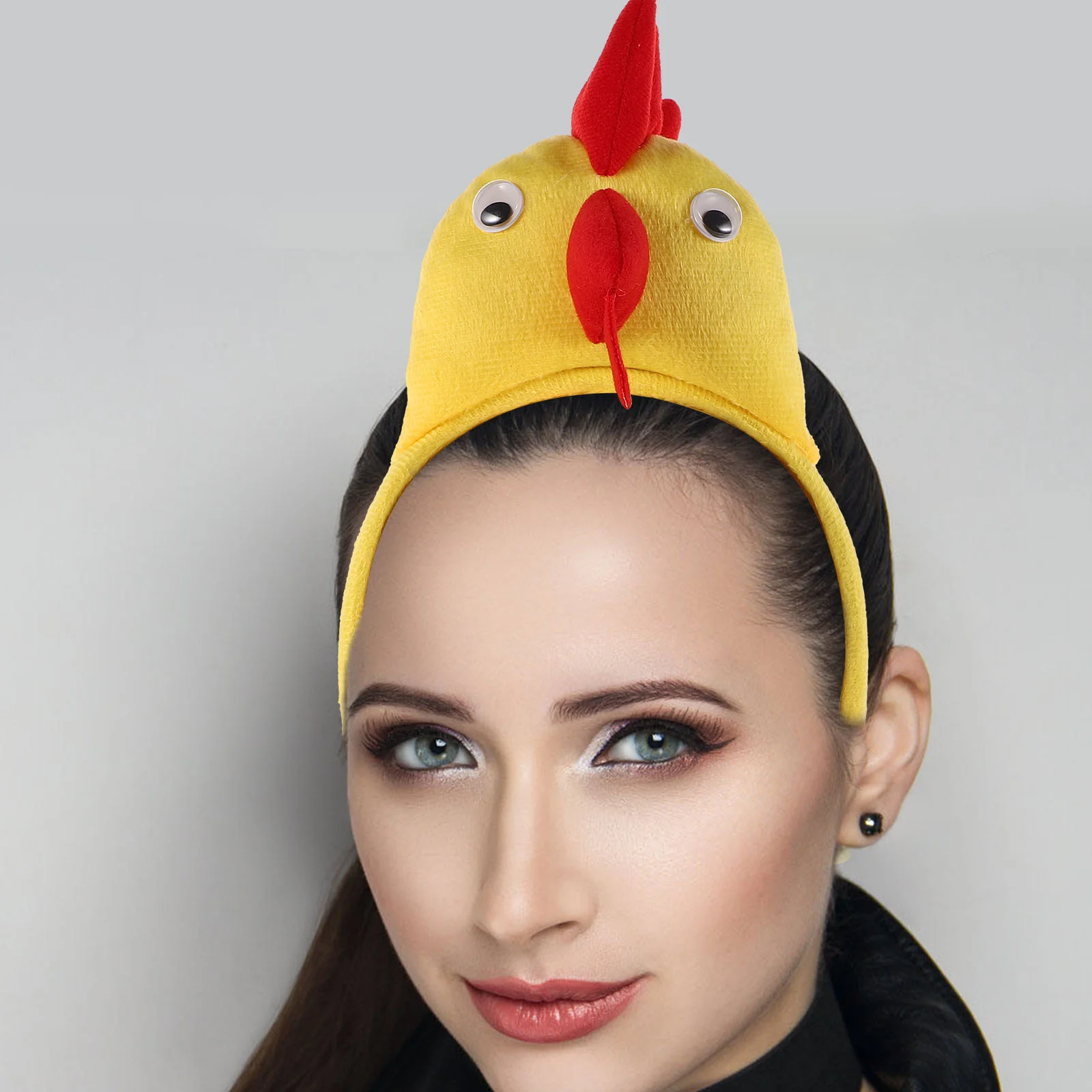 Unique Chicken Headband Funny Cosplay Hair Accessories Animal Headwear for Birthday Parties and Festival Celebrations