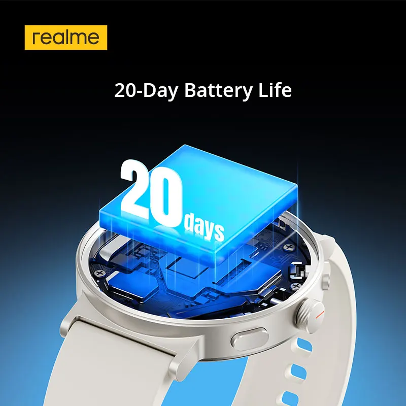 realme Watch S5 Smartwatch: 1.43-inch AMOLED, 5ATM, 20-Day Battery