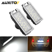 AUXITO 2x Fiat 500 2007-2019 500C 2009 2010 2011 2012 2013 2014 2015 2016 2017 2018 2019 No Error LED License Number Plate Light