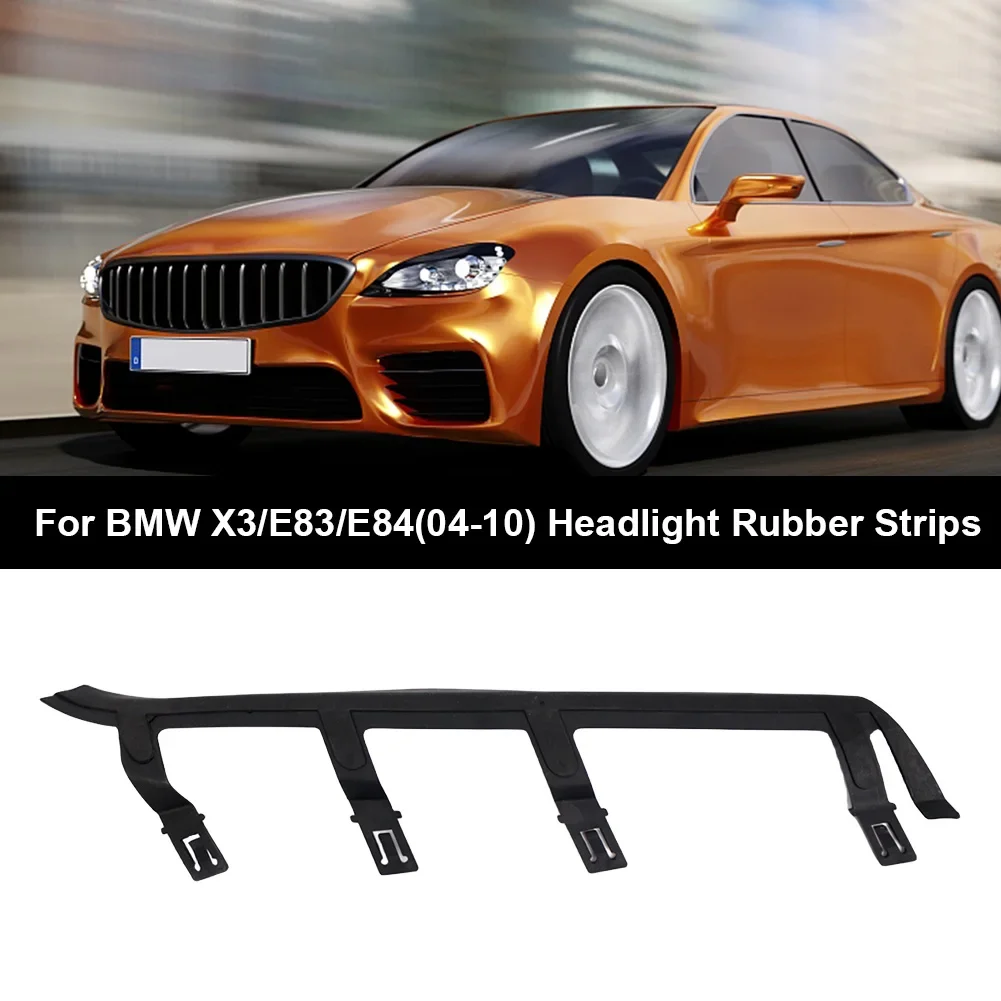 Car Headlight Cover Strips Trims Flexible Rubber Headlight Sealing Strip Gasket for BMW X3 E83 2004-2010 Seal Protector Sticker