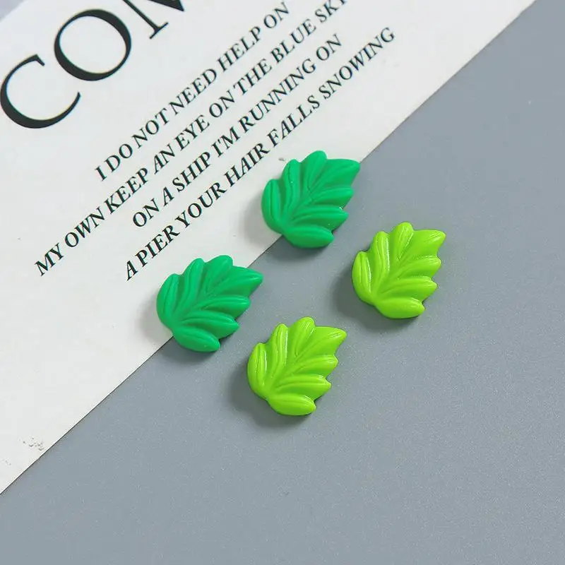 20 Stück Kawaii Niedliche Gemischte Mini-Blätter Flache Rückseite Harz-Cabochons DIY Schmuck Handwerk Scrapbooking Dekoration – Detail 4