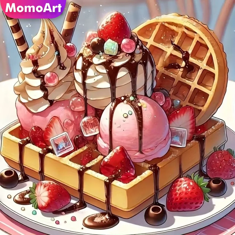 

Алмазная вышивка Momoart: Картина «Мороженое» (Пейзаж), Новинка, Алмазная мозаика, Десерт, Акриловые принадлежности для рукоделия, Декор для стен своими руками