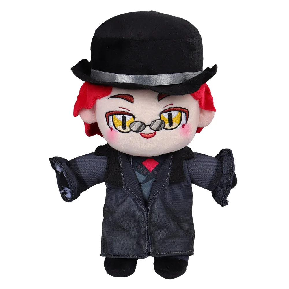 Diabo dos desenhos animados Crowly Cosplay Plush, Aziraphale Good TV Omens, Soft Adulto e Mascote Infantil, Aniversário Xmas Presentes