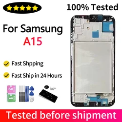Tested A15 LCD For Samsung A15 4G SM-A155F LCD Display Touch Screen Digitizer For Samsung A15 5G SM-A156B Display Replacement