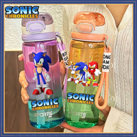 Sonic The Hedgehog Water Cup 750ML Portable Large Capacity Three Color Water Cup Outdoor Student Adult Kettle Gift Shadow