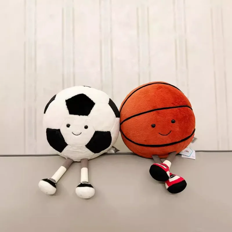 New Jellycat Fun Ball Sports Dolls Home Bedroom Plush Toys Cute Doll Decorations Car Ornaments Collection Popular Holiday Gifts