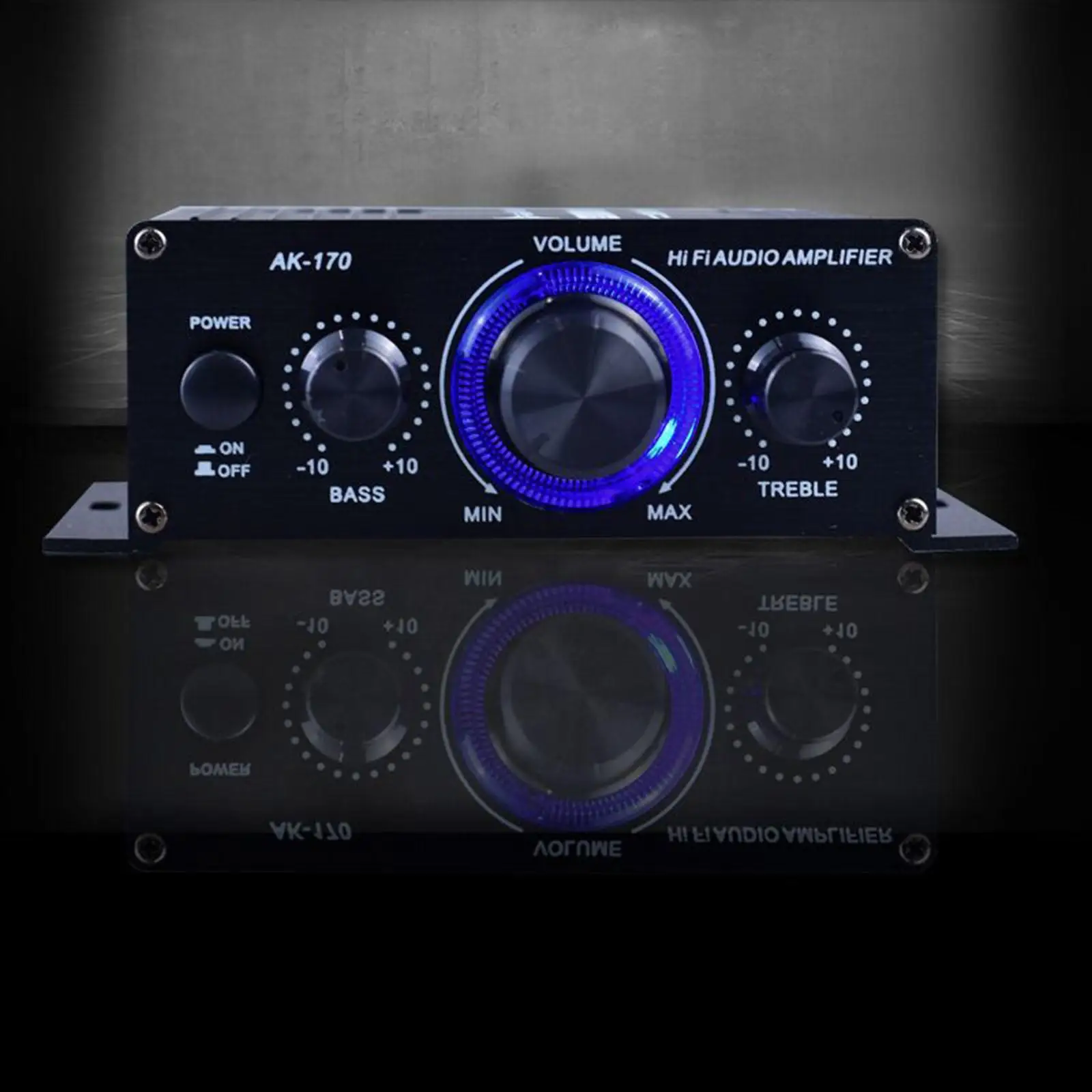 

Audio Stereo Amplifier AMP for Desktops Car Ceiling Wall Home , Black, AK170 with