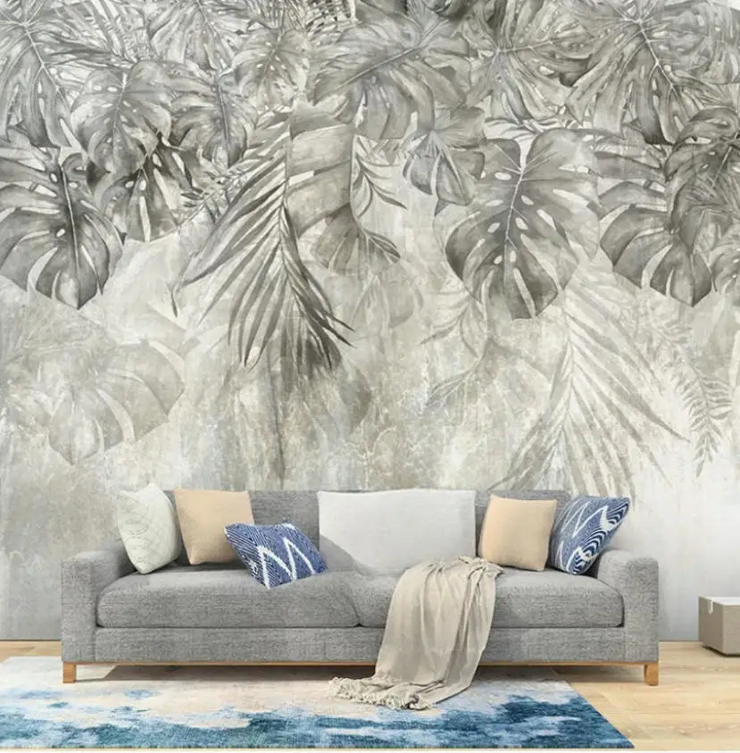 

Custom Photo Wallpaper Southeast Asian tropical rainforest retro Mural Living Room TV Sofa decoration wallpaper wall sticker