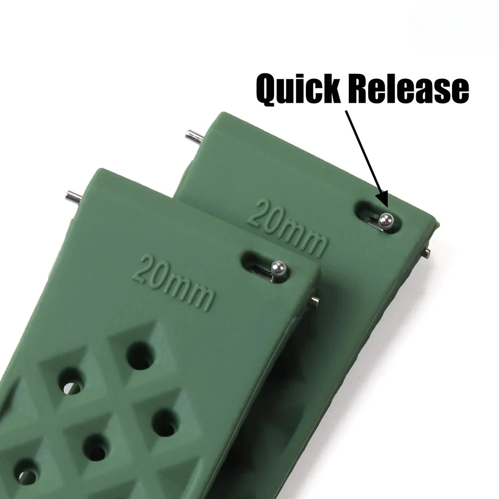 Быстросъемный тропический силиконовый ремешок для часов 18 мм, 20 мм, 22 мм, ремешок Oris для Seiko for Citizen, резиновые ремешки для умных часов Tropic