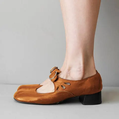 Retro Mittelalterliche Damenschuhe Mary für Alle Jahreszeiten, Weiche Sohle, Frühling, Niedriger Absatz, Freizeitschuhe mit Schnallenriemen, Bequemes Schuhwerk 2026 – Detail 11