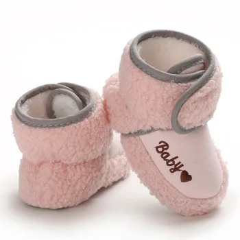 Plüsch Infant Kleinkind Krippe Stiefel Weiche Bequeme Slipper Infant Mädchen Jungen Anti-Slip Socken Neugeborenen Baby Schuhe