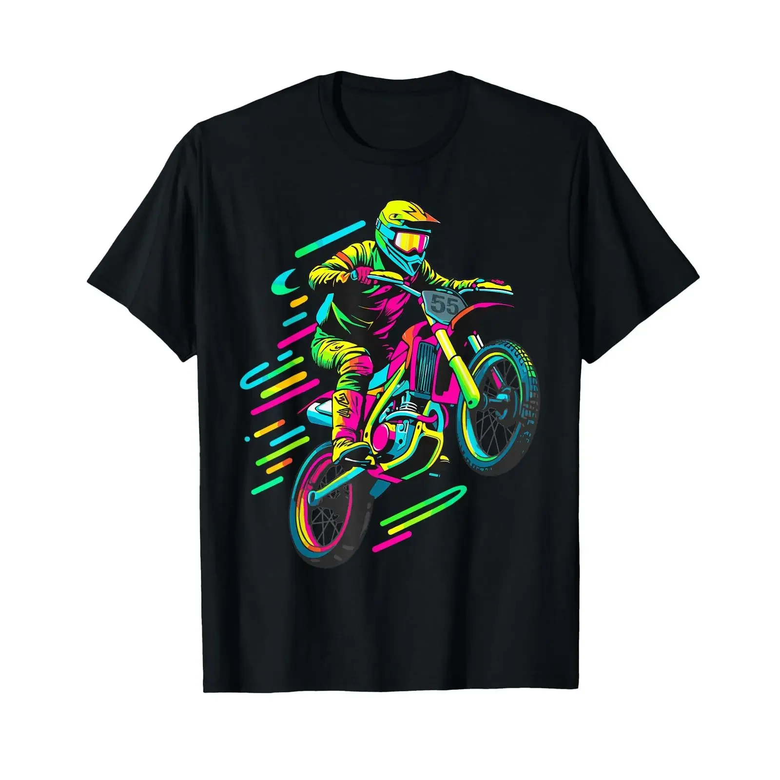 Motocross Biker Motorcycle Cross Driver Trial Enduro Freestyle T Shirt vintage Washed fashion streetwear Stylish