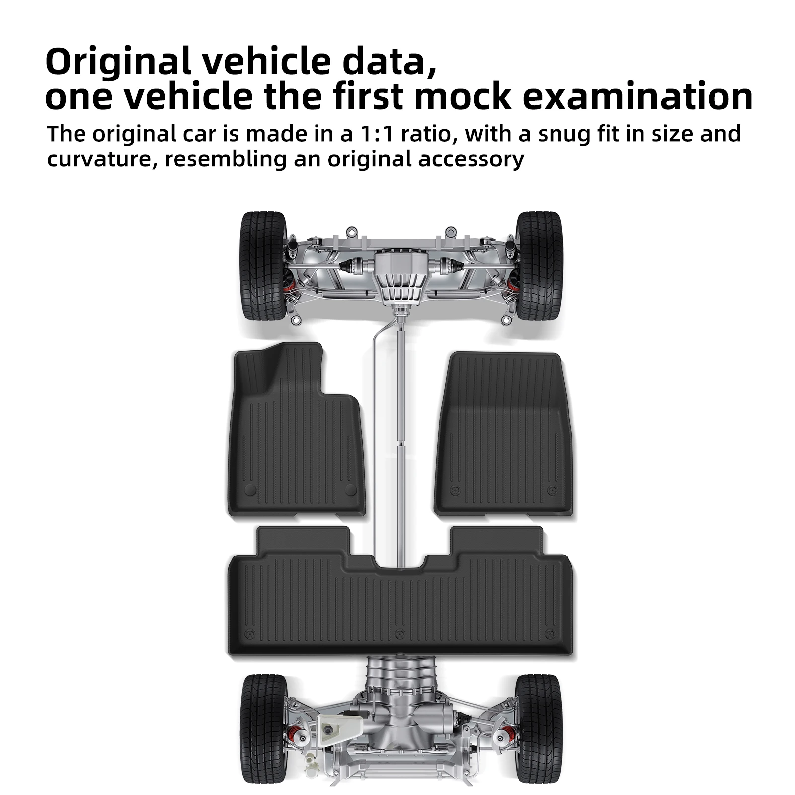 

LUCKEASY Left Drive for Xiaomi SU7 2026 Car Floor Mats Cargo Liner Trunk Pad TPE 3D Foot Mat Waterproof Interior Accessories