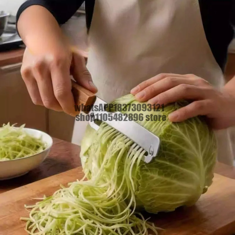 Kitchen Multifunctional Shredded scallion Scraper Fruit Stainless Steel Anti-injury Hand Peeler Vegetable Cutter