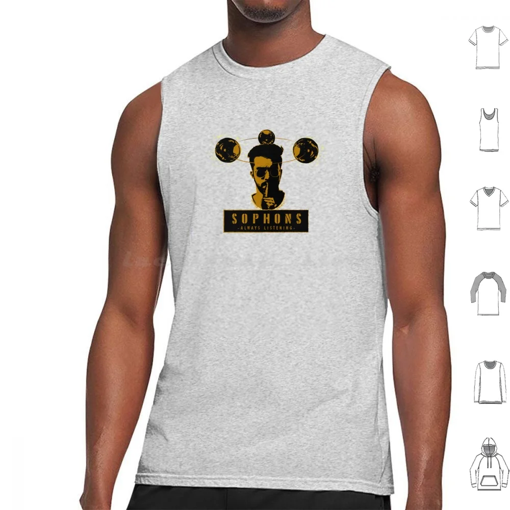Sophons Tank Tops Vest Sleeveless Space Sophons Sophon Sun Planet Dark Forest Liu Cixin Three Problem Sci Fi Science