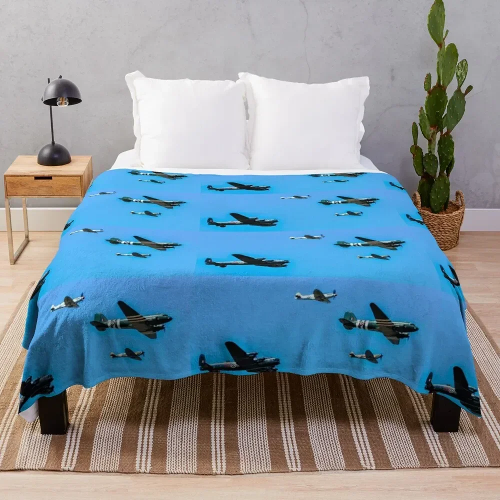 

WW2 Planes Throw Blanket Modern Design Soft Blanket for Home Decor