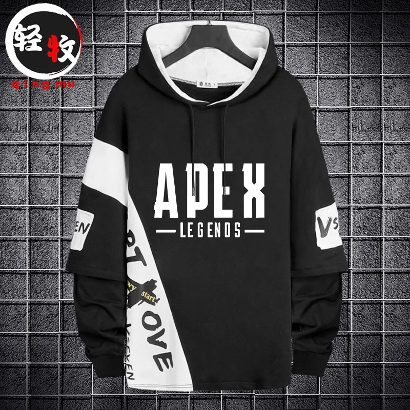 

Толстовка Apex Lege Gng с длинными рукавами, повседневная одежда, модный брендовый уличный стиль, молодежный дизайн с принтом, удобный крой