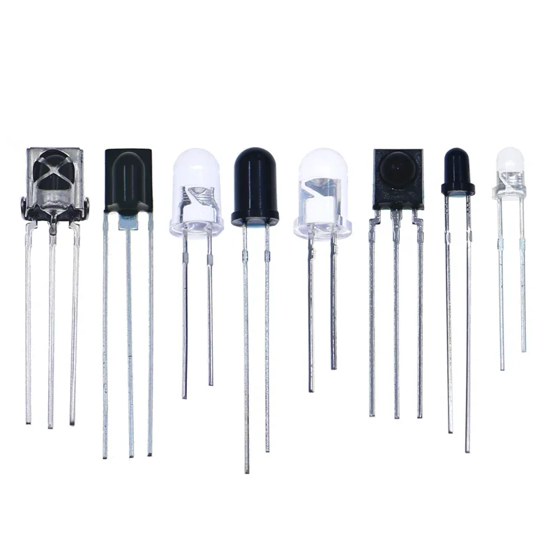 60 sztuk 3mm 5mm 850 940nm VS1838 IR LED dioda elektroluminescencyjna zestaw asortymentowy nadajnik-odbiornik lampa na podczerwień emiter fototranzystor
