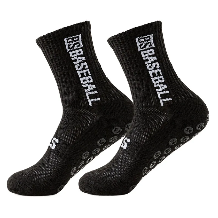 4 أزواج من الجوارب الرجالية النسائية غير القابلة للانزلاق لكرة القدم وكرة السلة والبيسبول والرجبي وكرة القدم وركوب الدراجات والجري والتنس والتزلج قابلة للتنفس