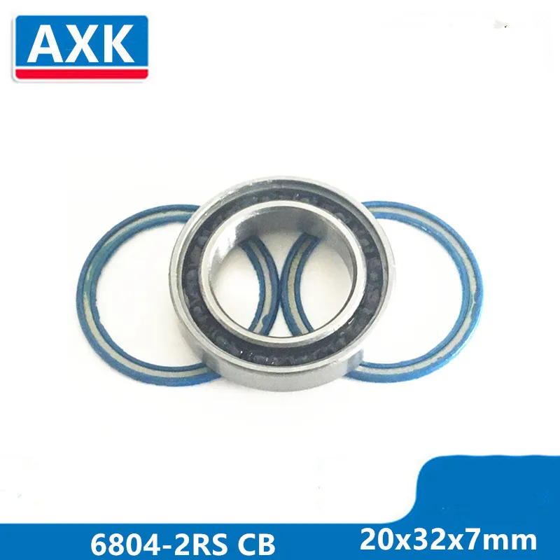 Axk 6804-2rs 6804 61804 2rs Si3n4 Hybrid Ceramic Deep Groove Ball Bearing 20x32x7mm 6804-2rs 2rs Cb Abec-3