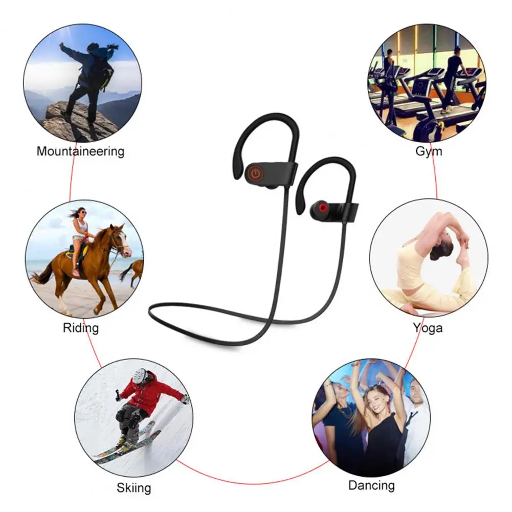 Button Control Sport Earphone Hiking Wireless Earphone High-performance Wireless Sport Bluetooth Earbuds Ipx7 for Workouts