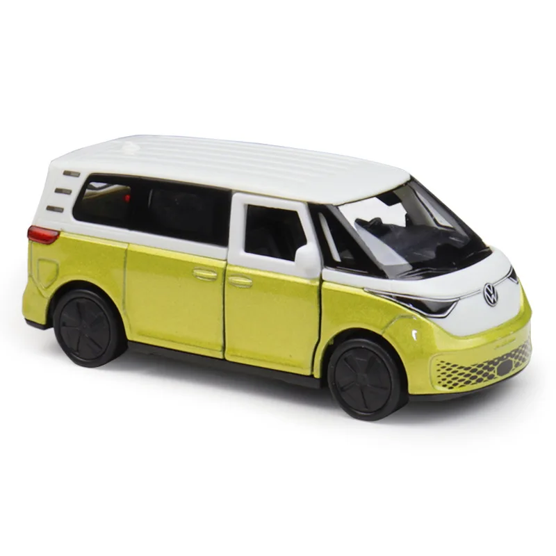 WELLY 1:36 Volkswagen ID. Buzz Pull-Back Alloy Die-cast Model, Officially Licensed Electric Bus Replica for Collectors & Display image 5