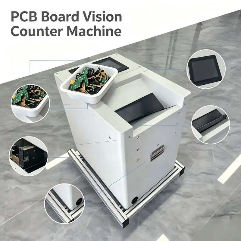 Circuit Board Vision Counter Machine  Automatic Counting for Screws Nuts Wire Terminal Crystal Diamond High Precision Counter