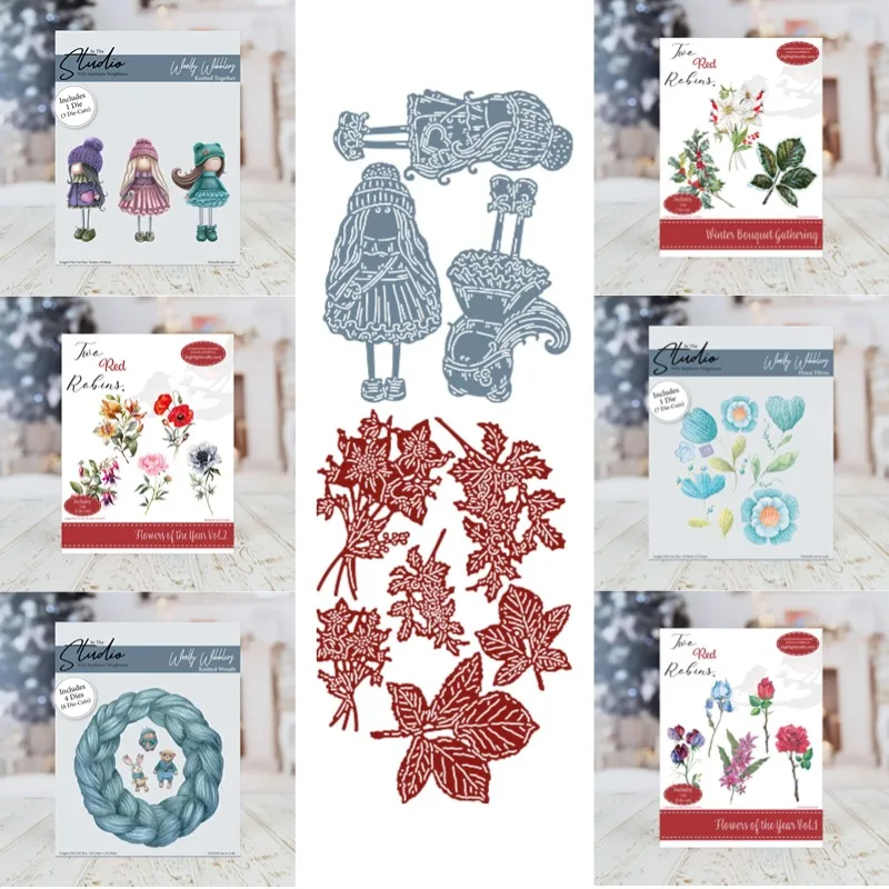 Blumenfaser-Stanzset, Blumen-Stanzformen, Sammelalbum, Tagebuch, Dekoration, Schablone, Prägevorlage, DIY-Grußkarte, handgefertigt, 2025,