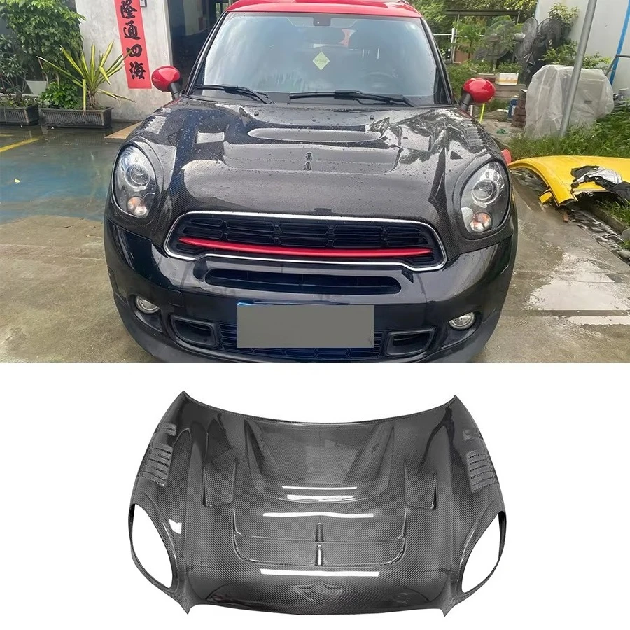 

2014+ for Mini Cooper R60 R61 Carbon Fiber Front Hood Bonnet Cover New Condition Bodykit with Front Bumper Engine