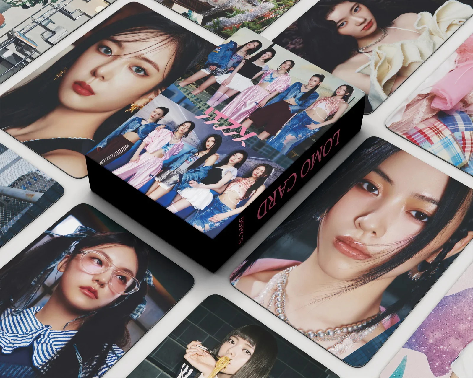 55Pcs Idol ITZY Lomo Cards New Album GOLD Cake BORN TO BE KILL MY DOUBT  HD Printd Photocards  Girl Group Fans Gifts