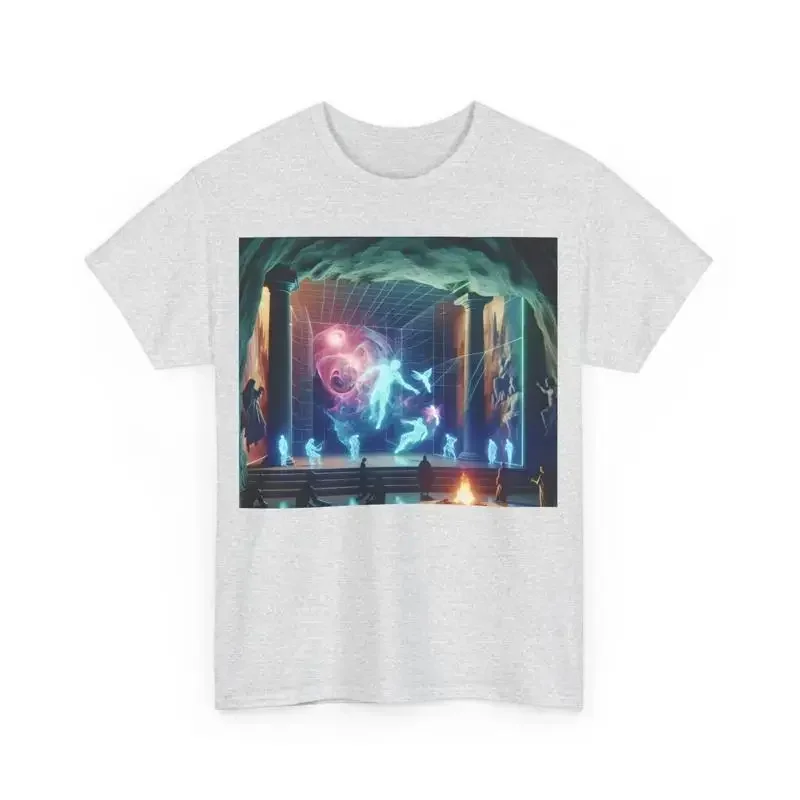Platos Cave Hologram T Shirt Abstract Philosophy Art