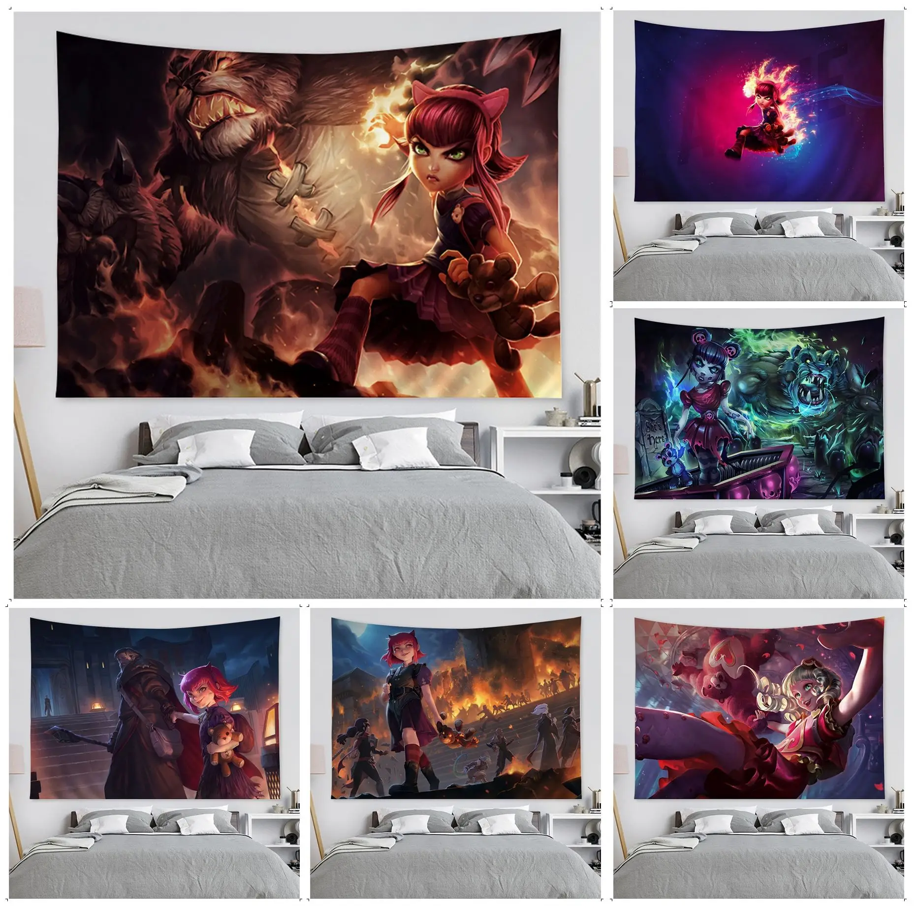 

Annie League Of Legends Wall Tapestry Art Science Fiction Room Home Decor Art Home Decor