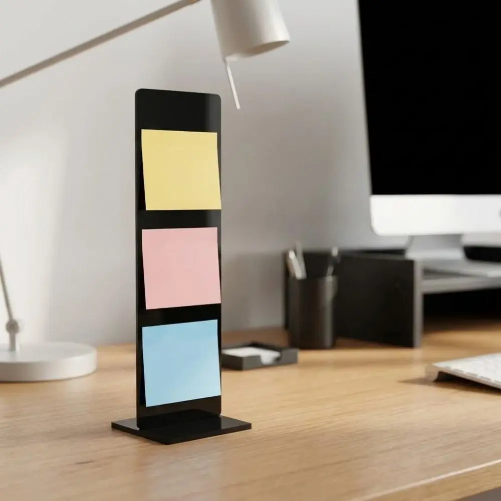 Transparent Acrylic Desk Note Board Display Board Detachable Monitor Side Reminder Board Dry Erasable Vertical