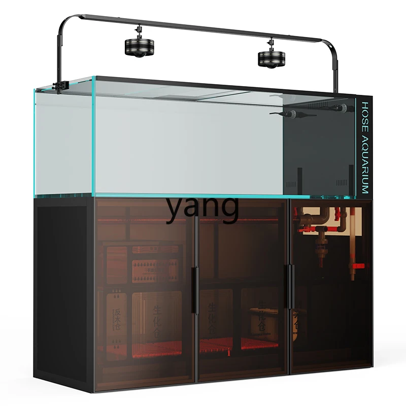 

TGF fish tank bottom filter living room ultra-white glass Jiro arowana stream tank