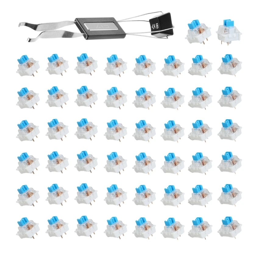 For Hot-swap Keyboards Mechanical Keyboard Tactile Switches For Gaming For Typing 3-pin Compatible Mechanical Switches