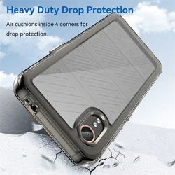 For Samsung Galaxy Xcover7 G556B Case Shockproof Silicone TPU Bumper with Clear Hard Cover Phone Case for Samsung X Cover 7 5G