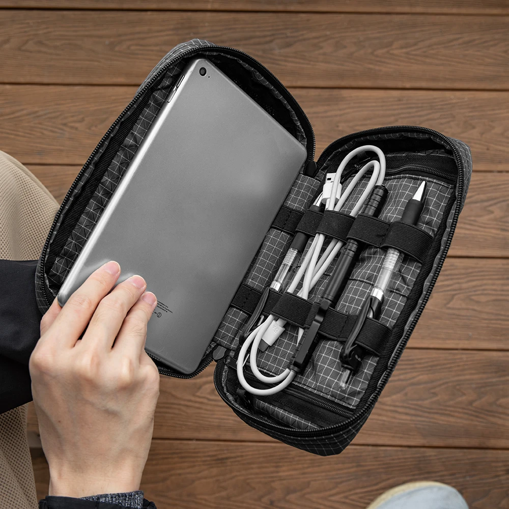 Multi-Functional Travel Organizer EDC Carry Bag EDC Mid Organizer Pouch Everyday Carry Cable Kit Storage Bag