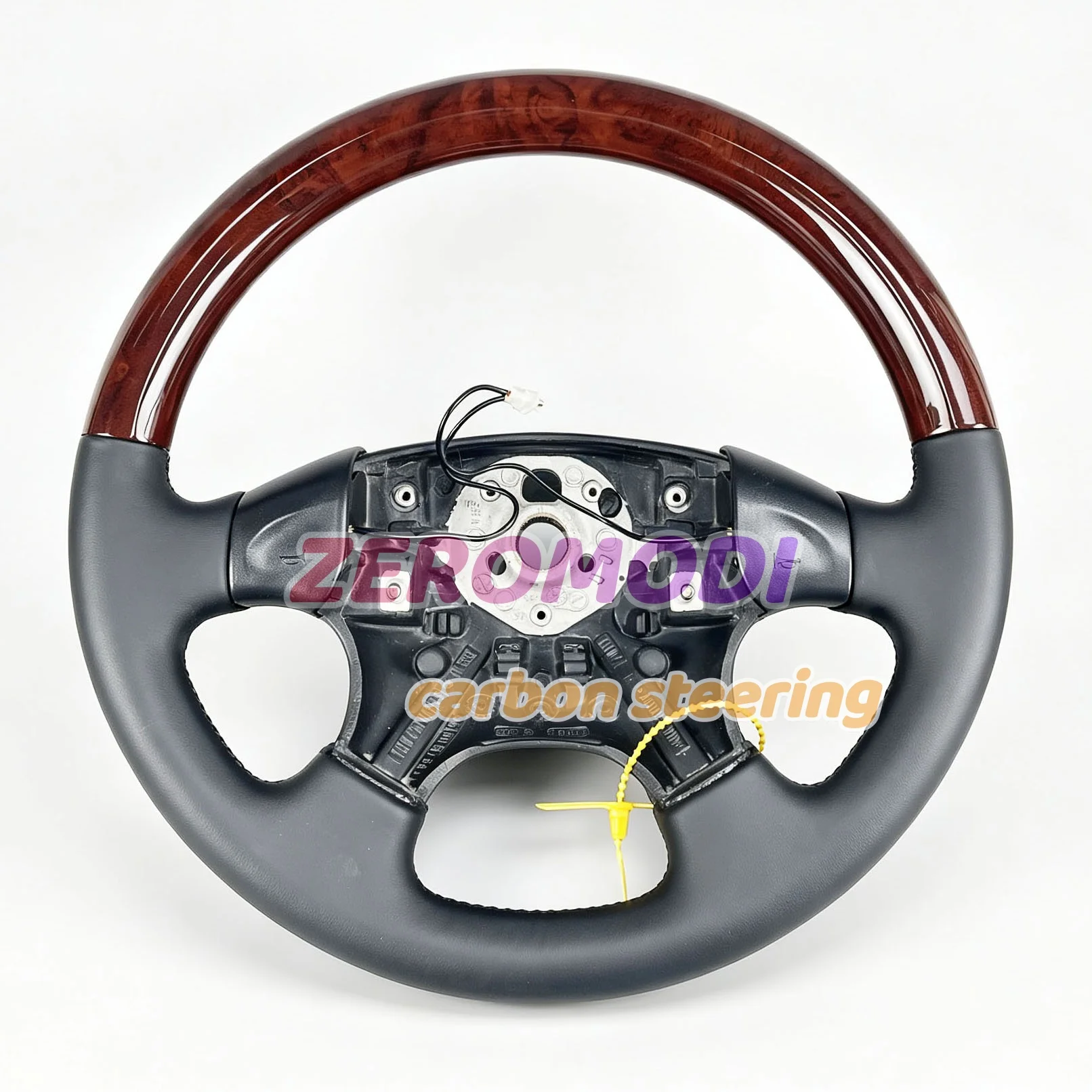 Wood Leather Steering Wheel Replacement For VW Golf 3 Mk3 Jetta Volkswagen Modified Car Steering Wheel