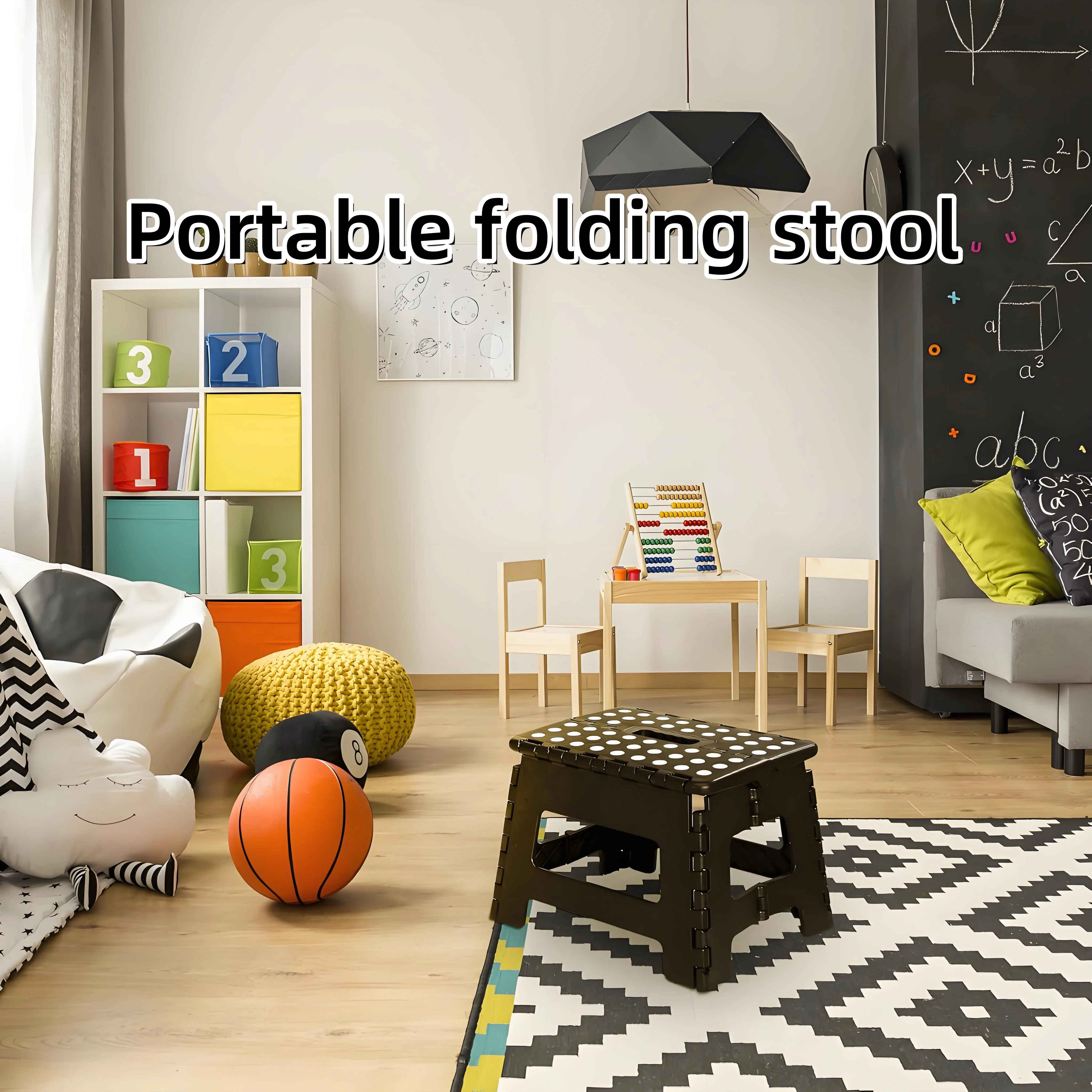 

Collapsible PP Stool - 330lb Capacity Multi-Use Seat for Camp/Home ✔Indoor & Outdoor