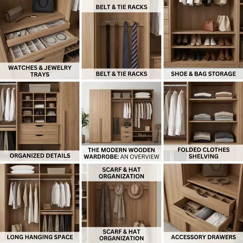 Modern Wardrobe with Drawers Hangers & Locks-Customizable for Apartment & Home Office Storage Bedroom Furniturepromote sales