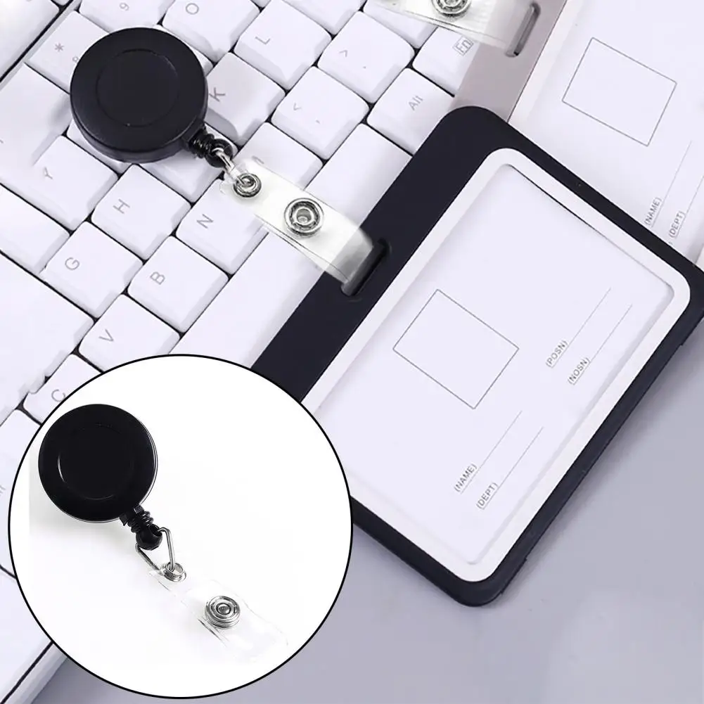 ม้วนที่ใส่บัตรประจำตัวม้วนตราลวดแบบยืดหดได้อเนกประสงค์ม้วนป้ายหดเก็บได้10แพ็กยืดหยุ่นได้360องศาสำหรับมืออาชีพ